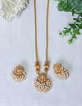 Floral Pearl bunch necklace set
