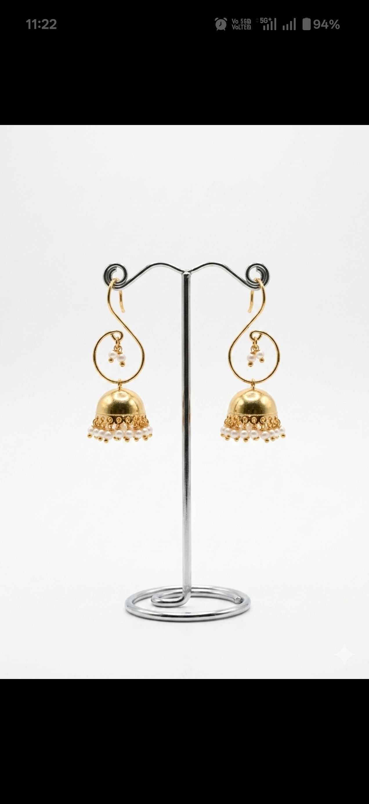Combo 1 Pearl Mala+ Matching Earrings