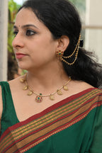 Avira Paisley Necklace set with earrings