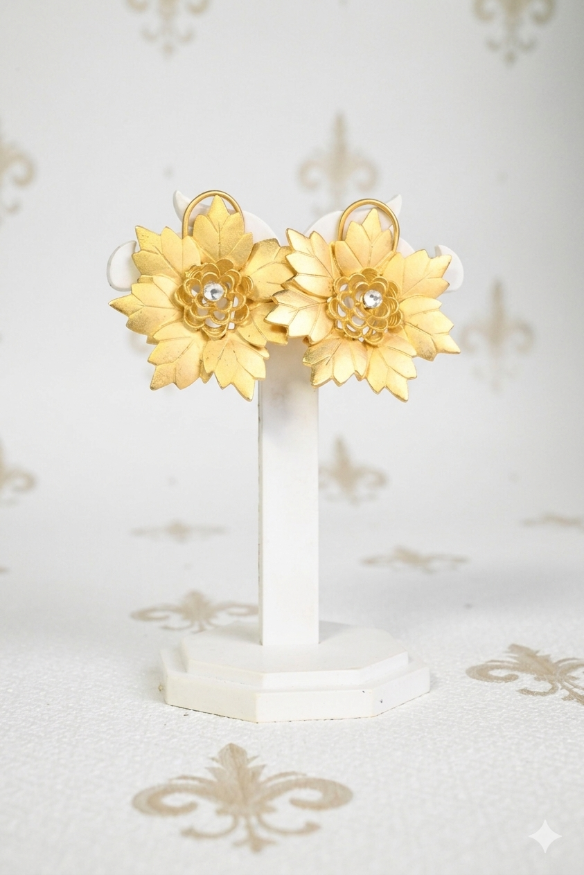 The Flora Crystal Studs