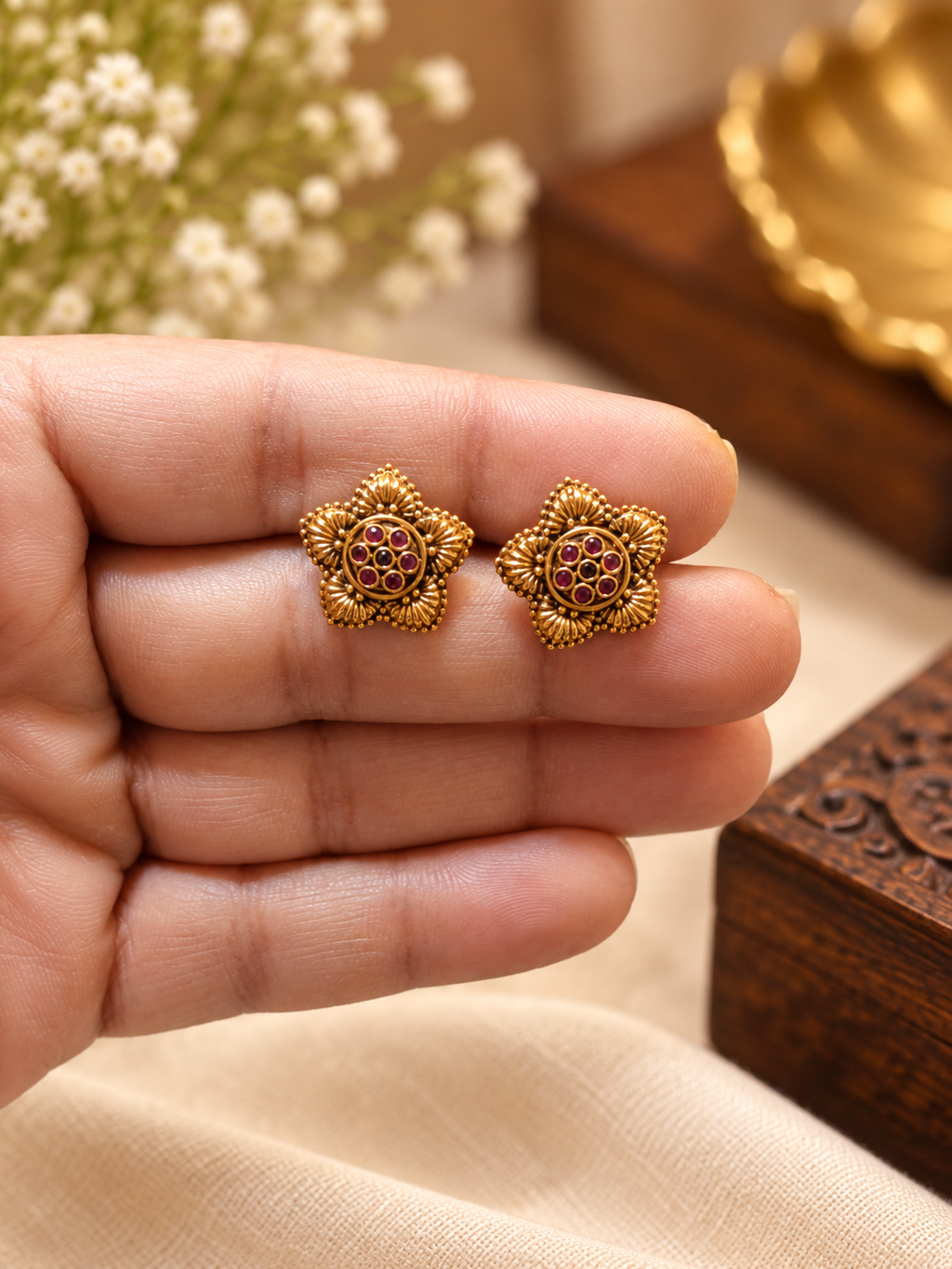 GulabKali earrings/tops