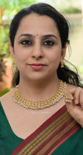 Blossom Pearl Dangling necklace set