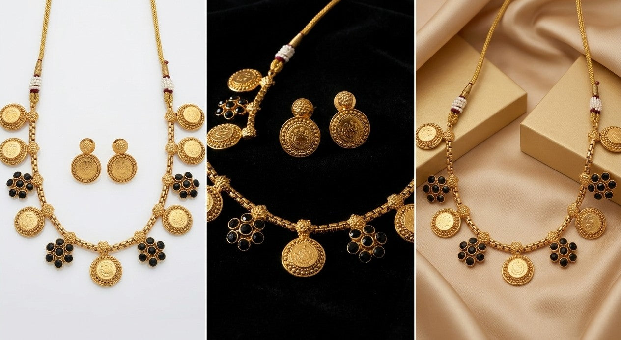 Putali short necklace Black