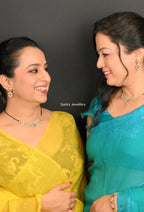 American Diamond Studded MangalSutra With earrings