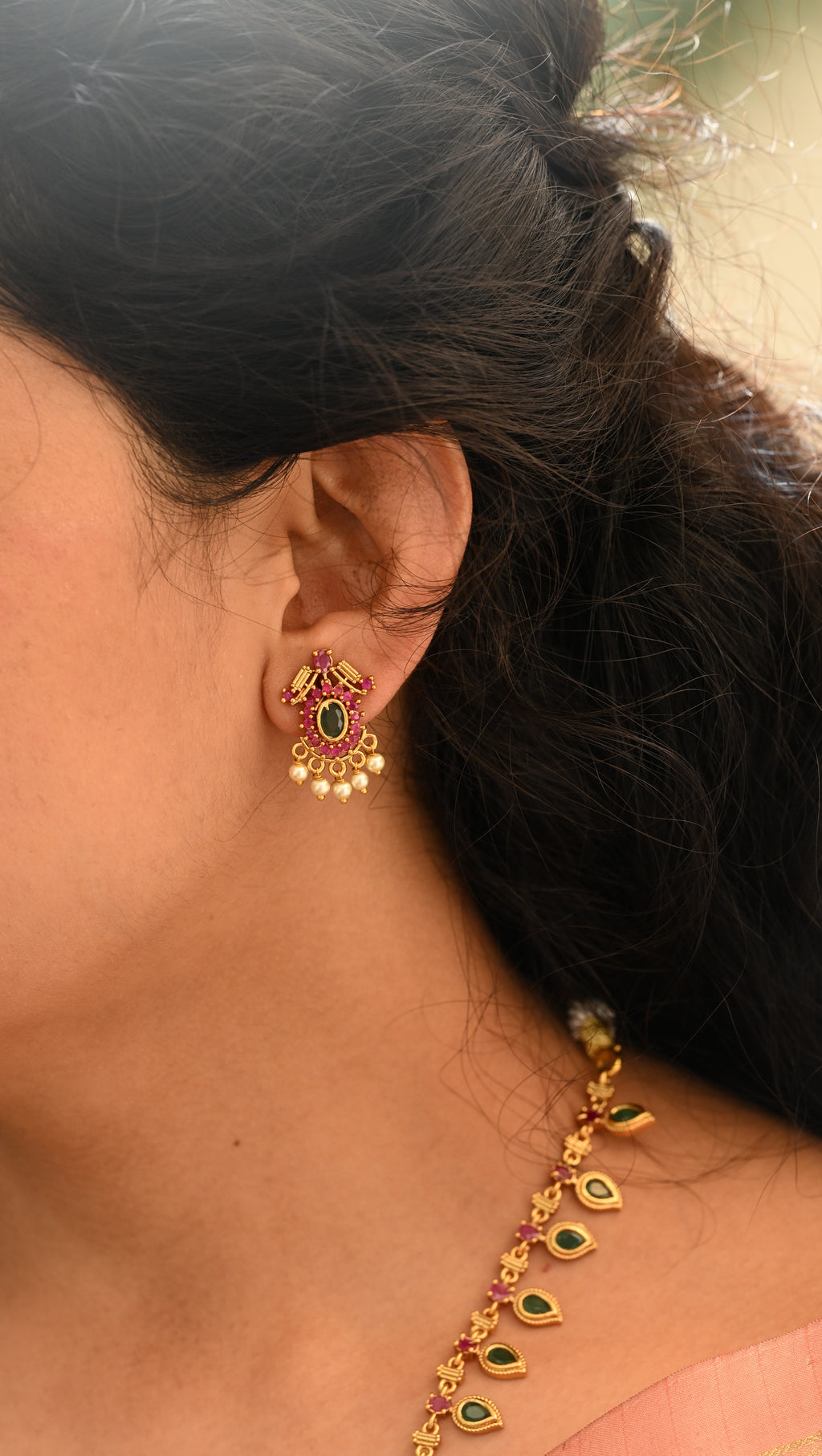 Myra Heritage Mango Necklace set
