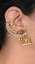 Rajwadi Peacock Ear Cuffs