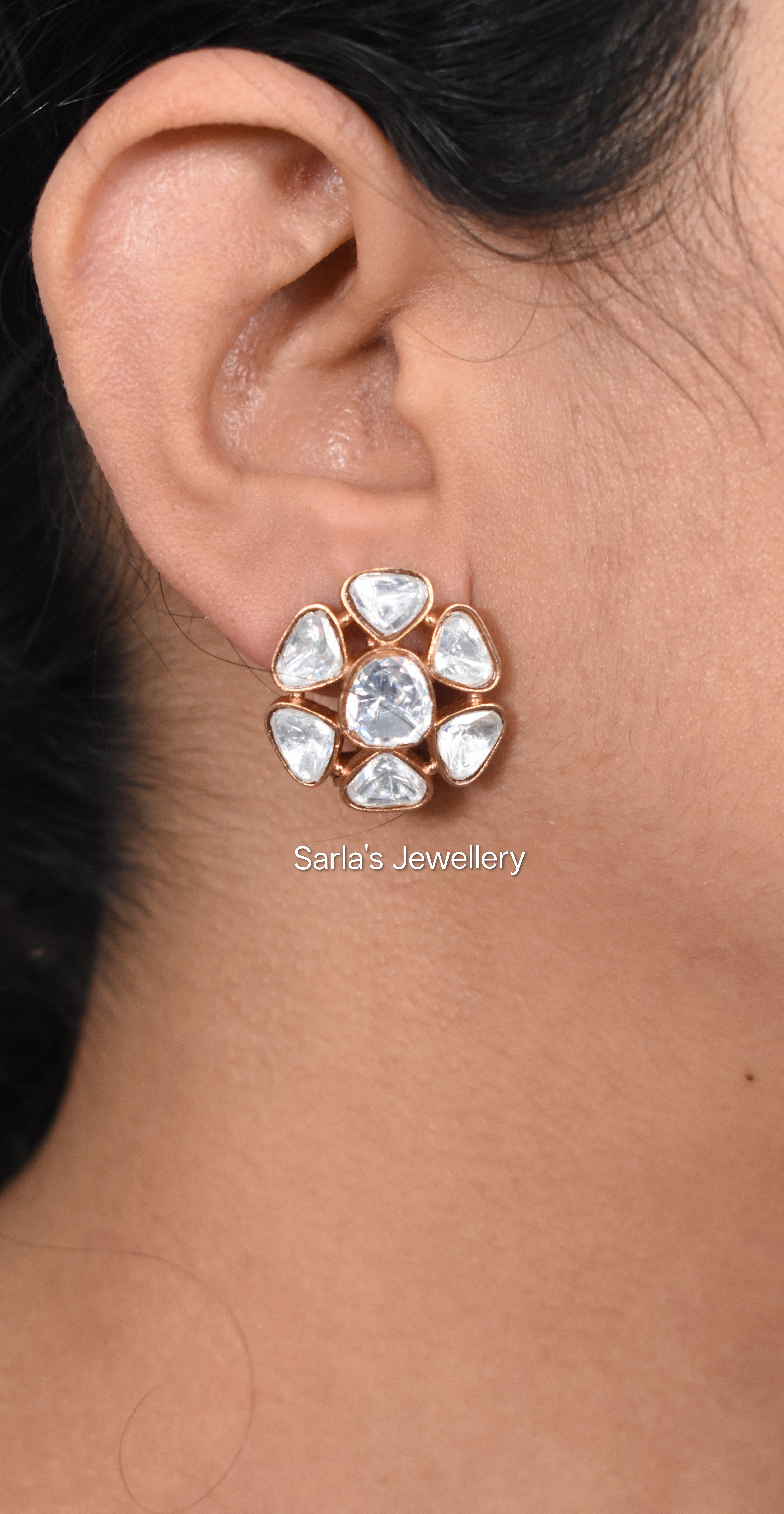 Crystal bloom Studs
